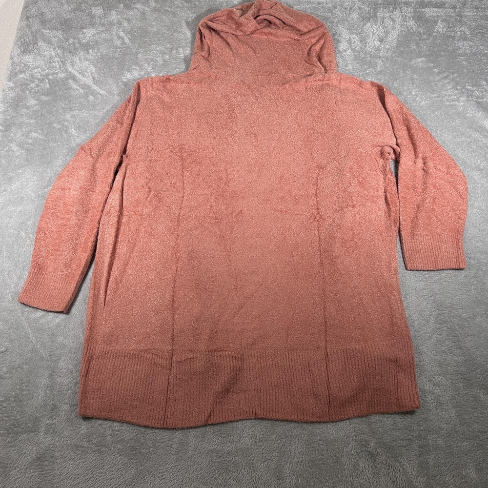Barefoot Dreams Sweater Womens 2X Amberglow CozyChic Hooded Cardigan - Picture 7 of 10
